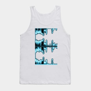 Neon sound wave (w) Tank Top